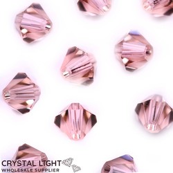 Swarovski 5301 (Bicone): Swarovski Beads 5301 - Vintage Rose 319 /4mm