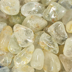 Yellow Hematoid Topaz Tumble
