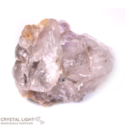 Smokey Elestial with Amethyst