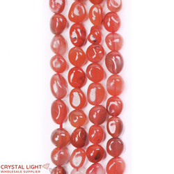 Orange Agate Tumble Beads