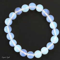 10mm Round Bead Bracelets: Opalite 10mm Bracelet