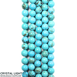 6mm Bead: Blue Howlite 6mm Beads