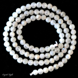 4mm Bead: Rainbow Moonstone 4mm Beads