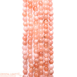 Peach Moonstone Beads 4mm