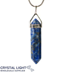 Terminated Pendant: Lapis Lazuli DT Pendant Sterling Silver