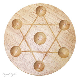 Stands: Wooden Hexagram Stand (12cm)