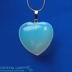 Opalite Heart Pendant