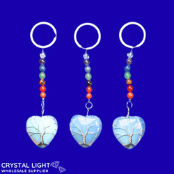 Keychains: Opalite Chakra Keychain