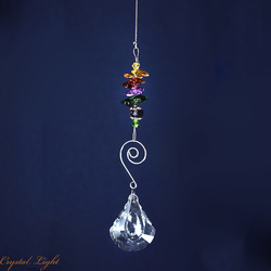 Suncatchers: Pear Drop Spiral Rainbow Suncatcher