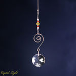 Spiral Suncatcher- Yellow & Red