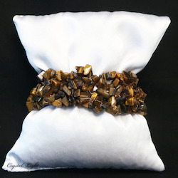 Tiger's Eye Chip Bracelet Large