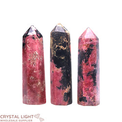Polished Points By Quantity: Rhodonite Polished Point