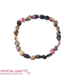 Tumble Bead Bracelets: Mixed Tourmaline Tumble Bracelet