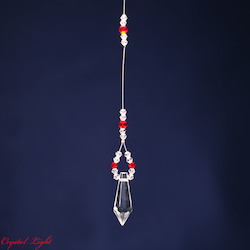 Suncatchers: Point Drop Suncatcher-  Red
