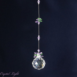 Suncatchers: Ball Drop Suncatcher- Green & Purple/ 40mm