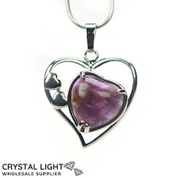 Heart Pendant: Amethyst Multi-Heart Pendant