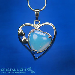 Opalite Multi-Heart Pendant