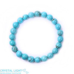 Blue Howlite Bracelet 8mm 