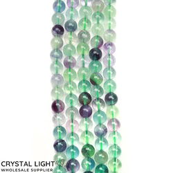 6mm Bead: Rainbow Fluorite Beads 6mm