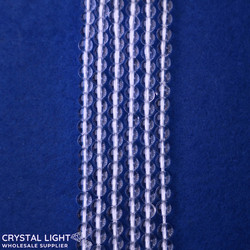 4mm Bead: Clear Quartz Beads 4mm