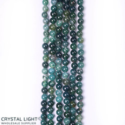 Moss Agate Beads 4mm