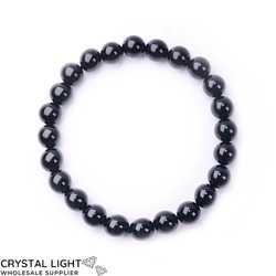 8mm Round Bead Bracelets: Black Onyx Bracelet 8mm