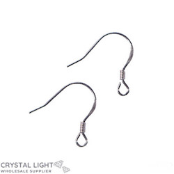 Ear rings: Sterling Silver Ear Hook (Pair)