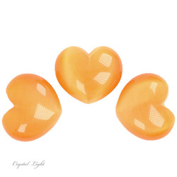 Hearts: Yellow Cat's Eye Heart