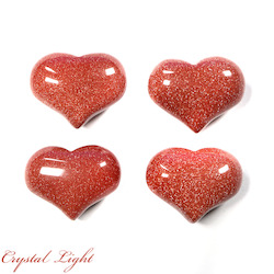 Hearts: Goldstone Small Puff Heart