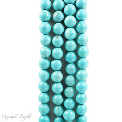 Light Blue Howlite Beads 8mm