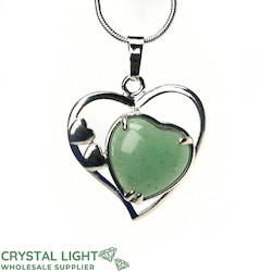Heart Pendant: Aventurine Multi-Heart Pendant