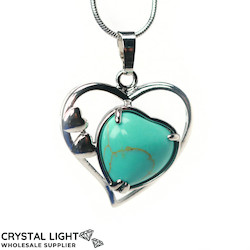 Blue Howlite Multi-Heart Pendant