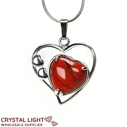 Red Jasper Multi-Heart Pendant