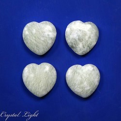 Hearts: New Jade Small Flat Heart