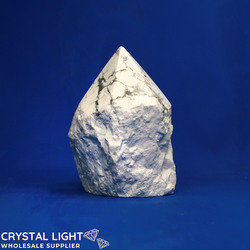 Howlite Cut Base Point