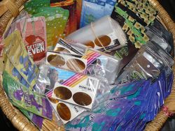 Products for SUNBED or OUTDOOR Tanning: Disposable Eyewear & Lotion Sachet Combo