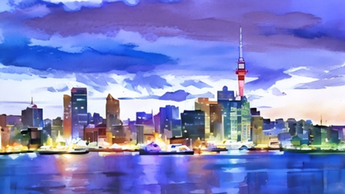 Holiday Snapshots: Auckland Skyline