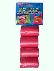 Pet Poop control: Pet waste Clean-up bags Refill bags 60 ctn roll