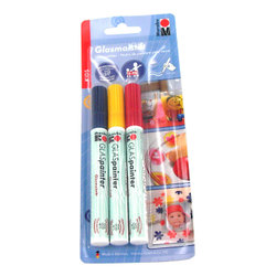 Hobby, Misc.: Marabu Glass Painter Set of 3
