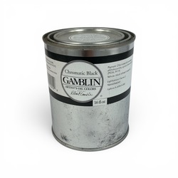 Gamblin Artist Oils 16ounce Chromatic Black