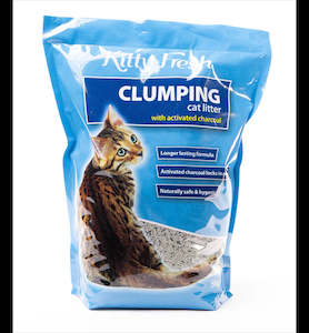 Cats: Kitty Fresh Activated Charcoal Clumping Cat Litter 10KG
