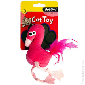 Cats: Pet One Cat Toy Plush Flamingo Pink 11.5cm