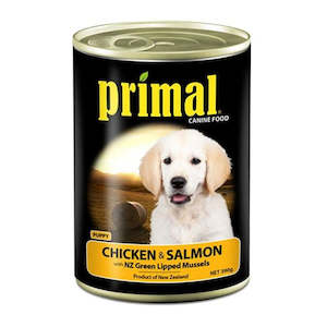 Dogs: Primal Puppy Chicken, Salmon & Vegetables 390g Puppy