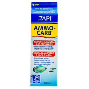 Fish: Ammo Carb. Aquarium Ammonia Treatment. By API