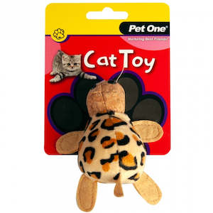 Cats: Pet One Cat Toy - Plush Leopard Tortoise 10.5cm