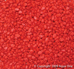 Aquarium Gravel Stones: Aquarium Gravel - Scarlet Red 1kg