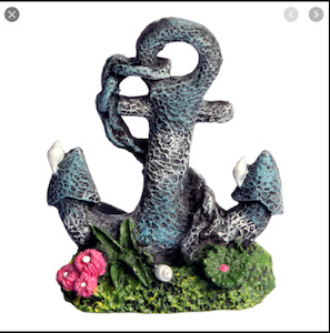 Aquarium Ornaments: Aqua One Mini Ruined Anchor Ornament