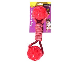 Dog Toys: Dog Toy – Rope With Dumbell