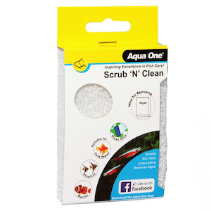 Aquarium Cleaning Maintenance: Aqua One Scrub N Clean Algae Pad Duo Pack