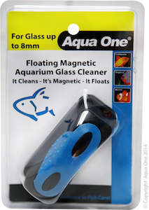Aquarium Cleaning Maintenance: Aqua One Floating Magnet Cleaner (M) For Up 8mm Glass